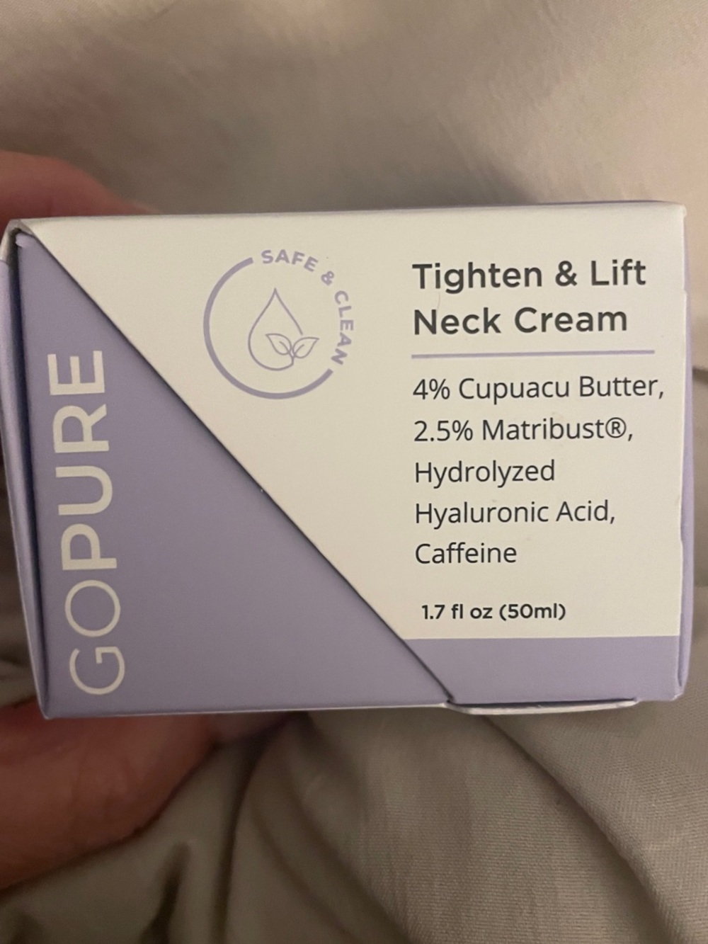 Gopure Tighten & Lift Neck Cream — Lavender Tone